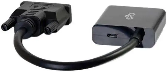 Alt view image 3 of 3 - C2G 41380 DVI to VGA Adapter Converter, Black