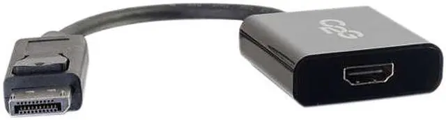 Alt view image 2 of 5 - C2G 54306 4K UHD DisplayPort to HDMI Active Adapter Converter, Black