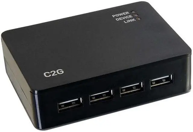 Alt view image 5 of 7 - C2G 54285 4-Port USB 2.0 Over Cat5/Cat6 Extender - Up To 150 Feet