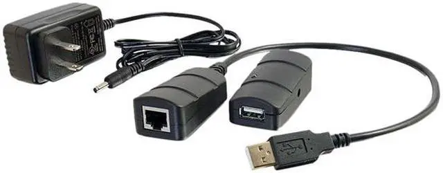 Alt view image 5 of 5 - C2G 54284 1-Port USB 2.0 Over Cat5/Cat6 Extender - Up To 150 Feet
