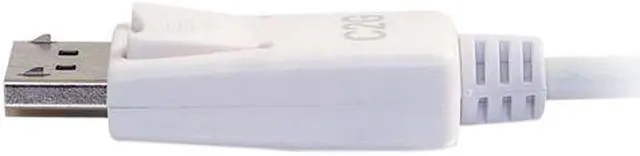 Alt view image 4 of 5 - C2G 26879 USB-C to DisplayPort Adapter Cable 4K 30Hz, White (3 Feet, 0.91 Meters)