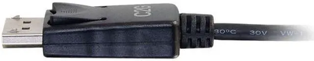 Alt view image 4 of 5 - C2G 26902 USB-C to DisplayPort Adapter Cable 4K 30Hz, Black (6 Feet, 1.82 Meters)
