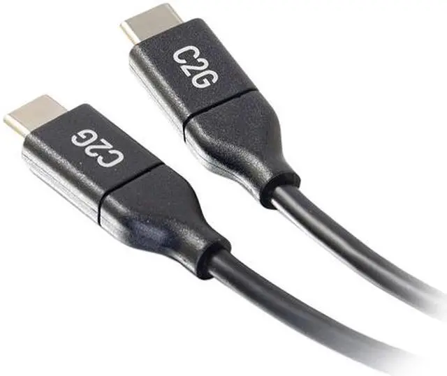 Alt view image 2 of 4 - C2G 28829 USB-C Cable - USB-C 2.0 Male to Male Cable (5A Charging) (10 Feet, 3.04 Meters)