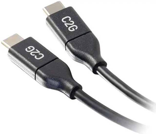 Alt view image 2 of 4 - C2G 28827 USB-C Cable - USB-C 2.0 Male to Male Cable (5A Charging) (3 Feet, 0.91 Meters)