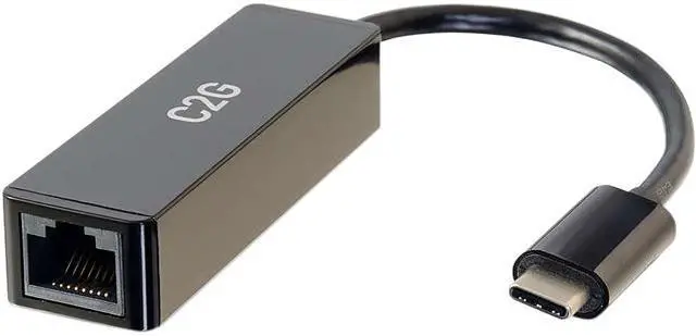 Main image of C2G 29826 USB-C to Ethernet Network Adapter, Black