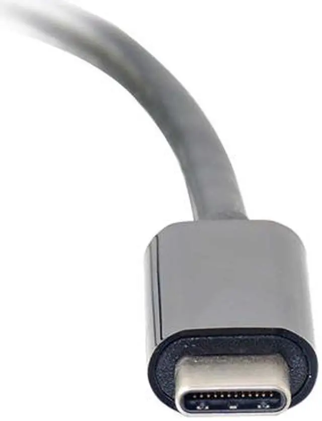 Alt view image 3 of 3 - C2G 29826 USB-C to Ethernet Network Adapter, Black
