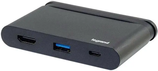 Main image of C2G 26915 USB-C to HDMI Adapter with USB-A and Power Delivery, Black