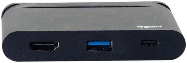 Alt view image 4 of 5 - C2G 26915 USB-C to HDMI Adapter with USB-A and Power Delivery, Black