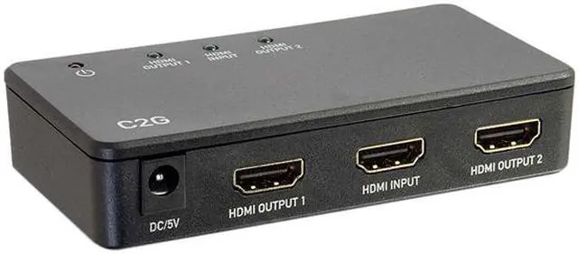 Alt view image 3 of 4 - C2G 41057 2-Port 4K UHD HDMI Splitter, Black