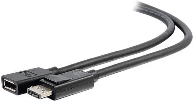 Alt view image 4 of 4 - C2G 54451 6ft DisplayPort Male to Female Extension Cable