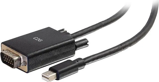 Alt view image 2 of 2 - C2G Model 54677 6 ft. Mini DisplayPort Male to VGA Male Active Adapter Cable - Black