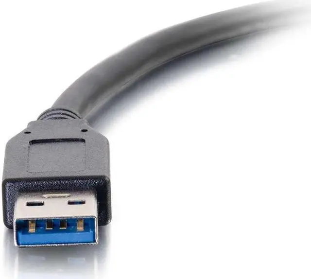 Alt view image 2 of 3 - C2G 28833 10ft (3m) USB-C® to USB-A SuperSpeed USB 5Gbps Cable M/M - Black