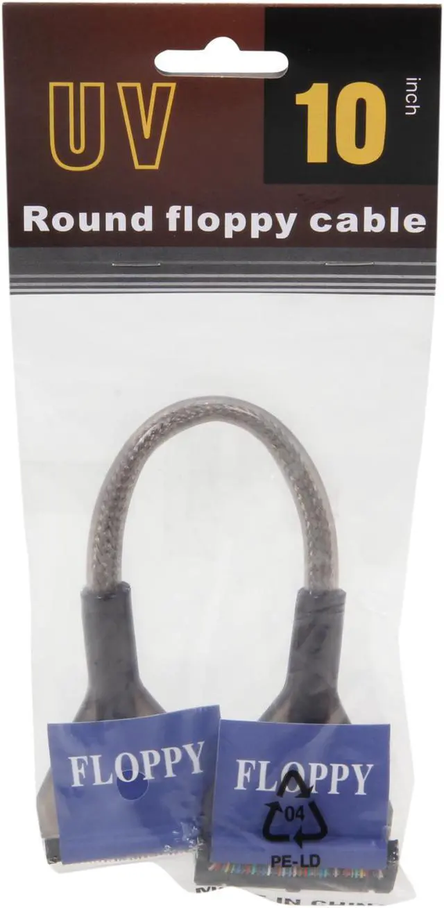 Alt view image 3 of 3 - Link Depot Model UV-FLP10-BK 10" Floppy UV Cable, 2 Connector