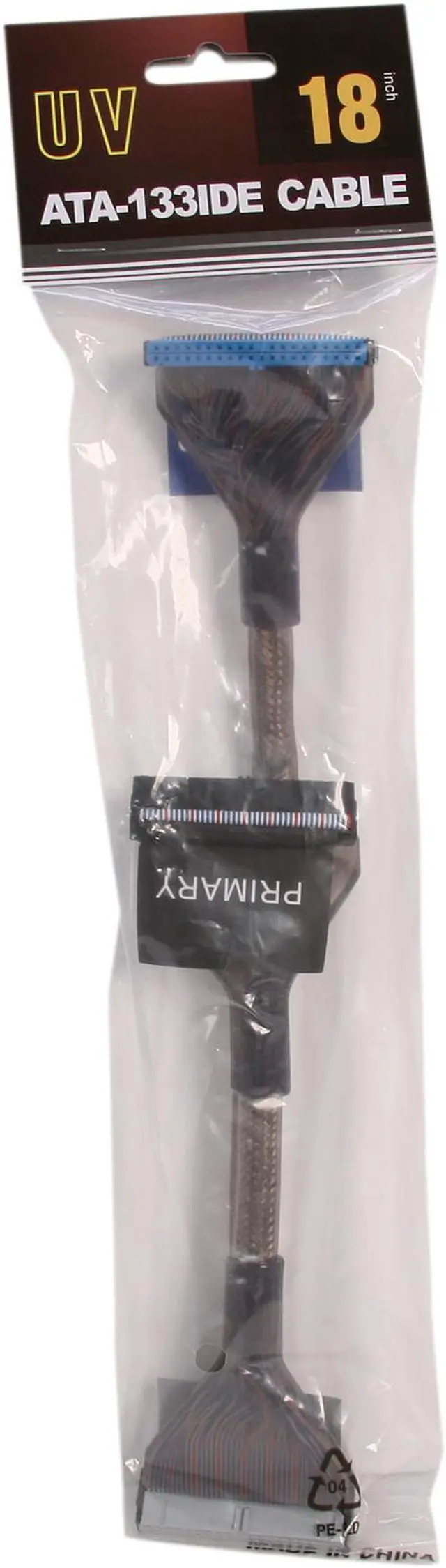 Alt view image 4 of 4 - Link Depot Model UV-ATA18-BK-3 18" ATA133 UV Cable