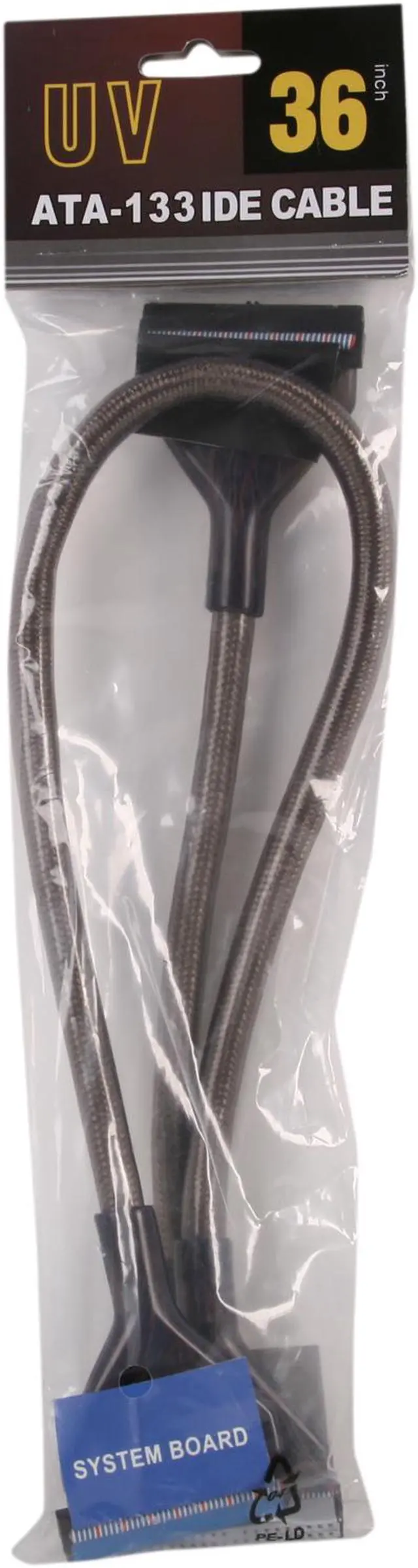 Alt view image 3 of 3 - Link Depot Model UV-ATA36-BK-3 36" ATA133 UV Cable