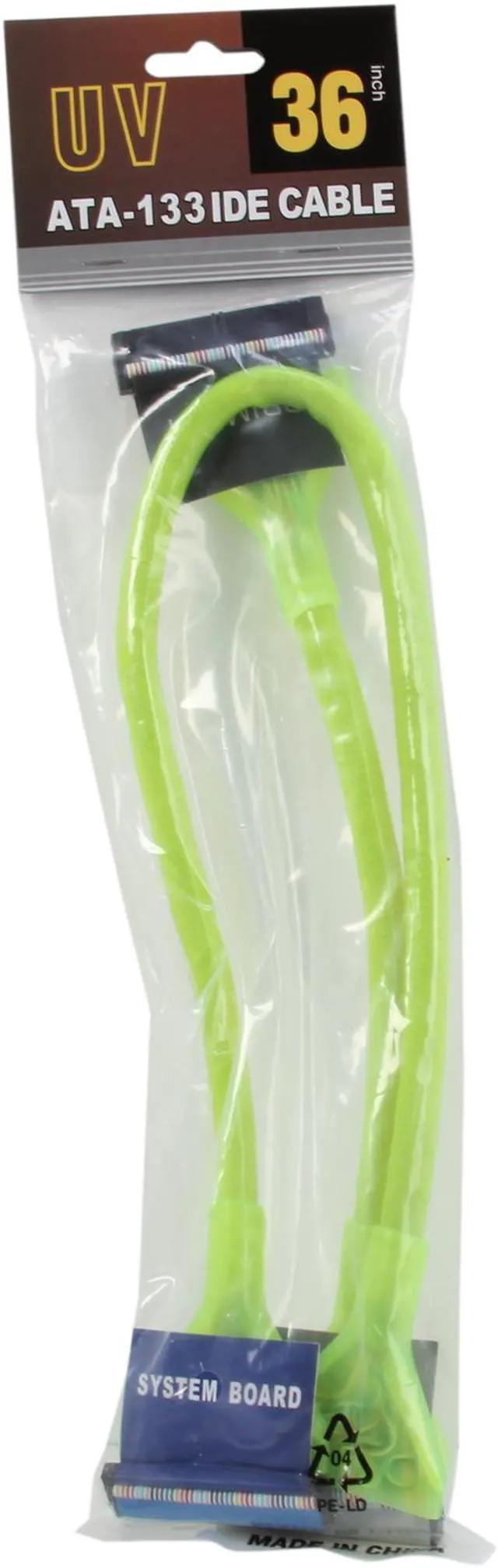 Alt view image 3 of 3 - Link Depot Model UV-ATA36-YE-3 36" 3 Connectors Yellow ATA133 UV Cable