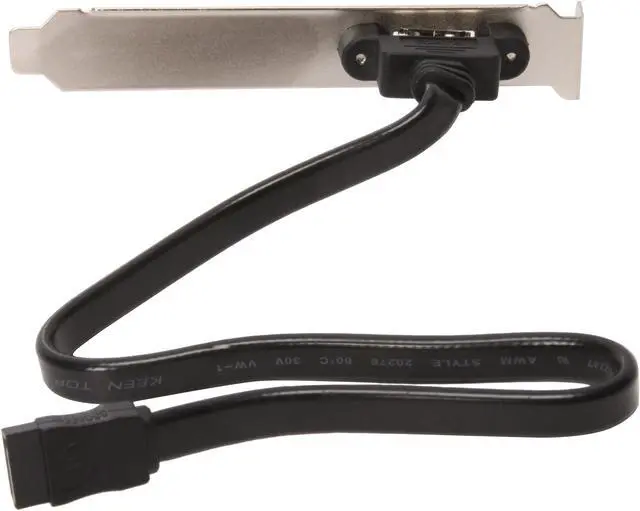 Alt view image 3 of 6 - COOLMAX ES-200 eSATA PCI Bracket Cable
