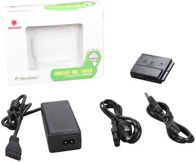 Alt view image 7 of 7 - COOLMAX CD-350-U3 USB3.0 to IDE & SATA 3 in 1 Multifunction Adapter with USB3.0 & OTB