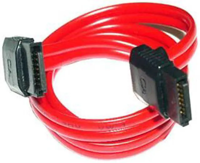 Alt view image 2 of 3 - ORION Pro Series 700-112-0.5M 18", 90-degree-Angled, SATA150 Cable, 2-Head ( RED )