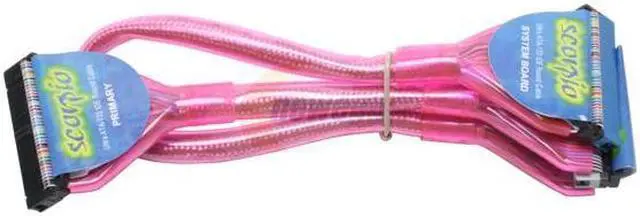Main image of COOLMAX 18" Ultra ATA-133 IDE 3H Round Cable Transparent Model CM-ATA133-2-Pink 18"