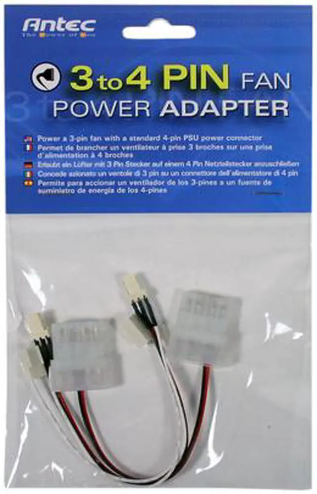 Main image of Antec 3TO4PIN FAN ADPTR 6 in. 3 to 4 Pin Fan Power Adapter