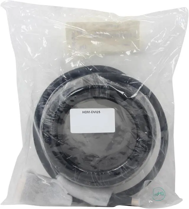 Alt view image 3 of 3 - AMC HDM-DVI25 25FT 25 ft. Black 24awg Premium Gold Series 1080p rated HDMI/DVI Cable - OEM