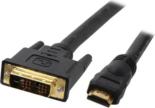 Main image of AMC HDM-DVI35 35FT 35 ft. Black 24awg Premium Gold Series 1080p rated HDMI/DVI Cable - OEM