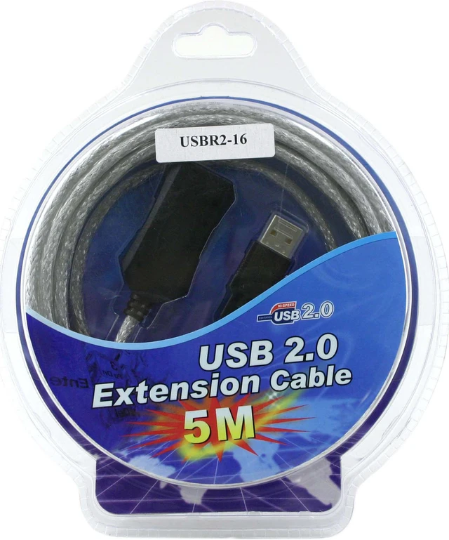 AMC USBR2-16 USB2.0 5M Active Extender Cable/ Repeater 16FT - Newegg.com