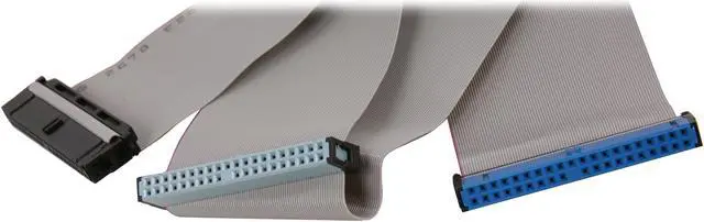 Main image of AMC Model CATA100-243 24" 3-Connector Teflon Coated IDE True ATA133/100 Flat Cable - OEM