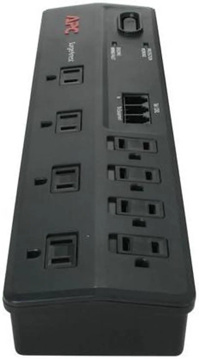 Alt view image 3 of 5 - APC P8T3 6 Feet 8 Outlets 1750 Joules Home/Office SurgeArrest 8 Outlets with tel2/splitter Jacks