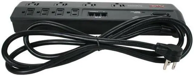 Alt view image 4 of 5 - APC P8T3 6 Feet 8 Outlets 1750 Joules Home/Office SurgeArrest 8 Outlets with tel2/splitter Jacks