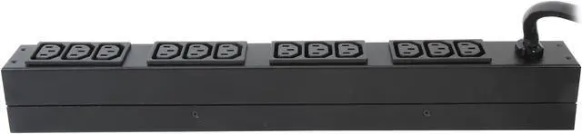 Alt view image 3 of 4 - APC Rack Mount PDU, Basic 208V/20A, (12) Outlets, 1U Horizontal Rackmount (AP9566)