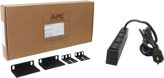 Alt view image 4 of 4 - APC Rack Mount PDU, Basic 208V/20A, (12) Outlets, 1U Horizontal Rackmount (AP9566)