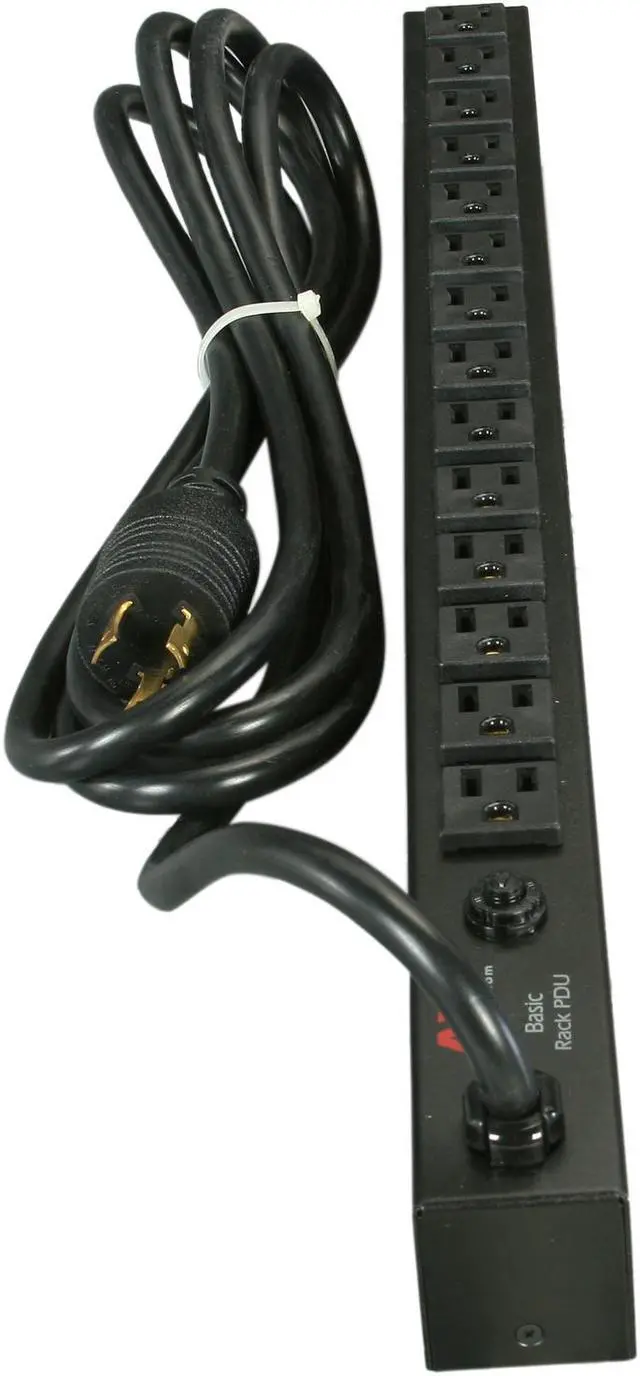 Alt view image 4 of 5 - APC Rack Mount PDU, Basic 100V-120V/20A, (14) Outlets, 0U Vertical Rackmount (AP9551)