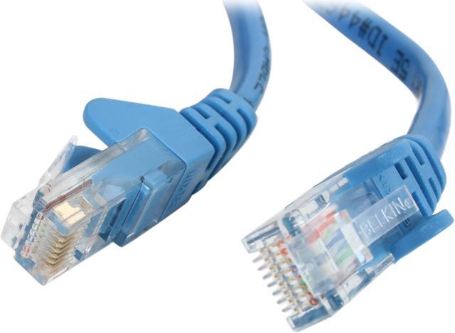 Alt view image 2 of 3 - Belkin A3L791-10-BLU-S 10 ft. Cat 5E Blue RJ45 CAT5e Patch Cable, Snagless Molded