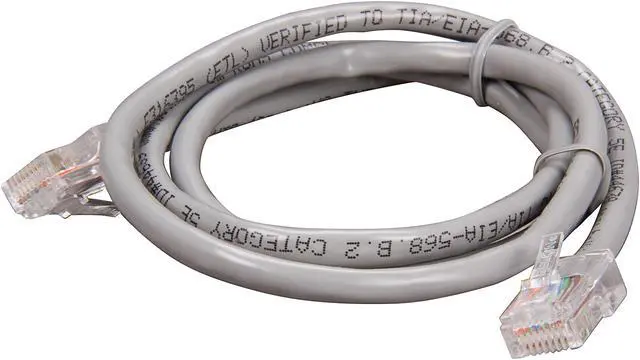 Alt view image 2 of 2 - Belkin A3L791-03 3 ft. Cat 5E Grey Patch Cable