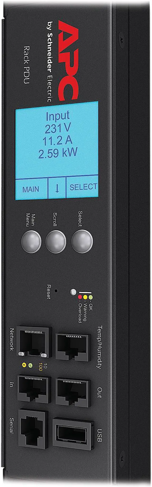 Alt view image 4 of 5 - APC Rack Mount PDU, Metered 200V-208V/30A, (42) Outlets, 0U Vertical Rackmount (AP8841)