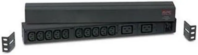 Main image of APC Rack Mount PDU, Basic 120V-230V/16A, (12) Outlets, 1U Horizontal Rackmount (AP9559)