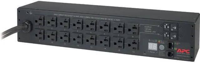 Main image of APC AP7802 Metered 2U 120V 12 ft Rack Power Distribution Unit