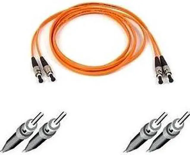 Alt view image 2 of 2 - Belkin A2F20200-01M 3.28 ft. (1 M) Multimode Duplex Fiber Patch Cable, ST - ST