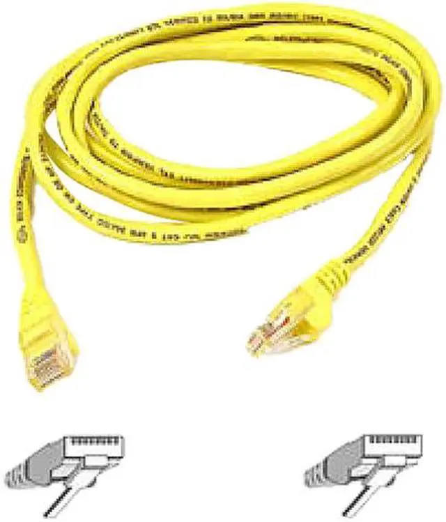 Main image of Belkin A3L980-05-YLW-S 5 ft. Cat 6 Yellow Network Cable