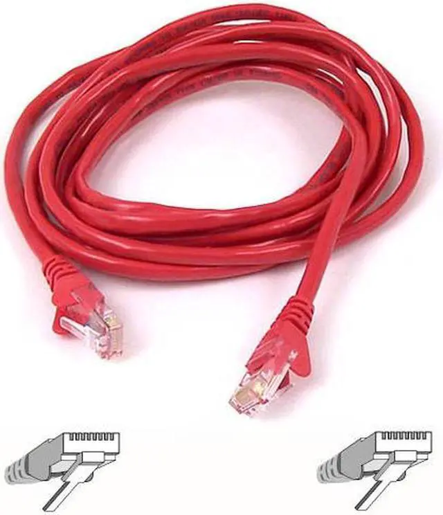 Main image of Belkin A3L980-10-RED-S 10 ft. Cat 6 Red Network Cable