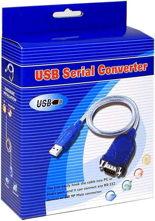 Alt view image 3 of 3 - GWC Model UC320 USB 1.1 to Serial Converter Cable