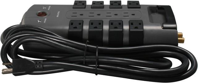 Belkin PivotPlug 12-Outlet Surge Protector, Black, 8 Foot Cord 