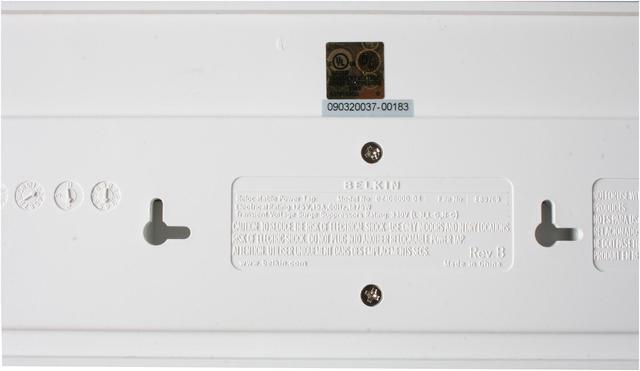 Alt view image 5 of 6 - BELKIN BZ108000-04 4 Feet 8 Outlets 2130 Joules Compact Surge Protector