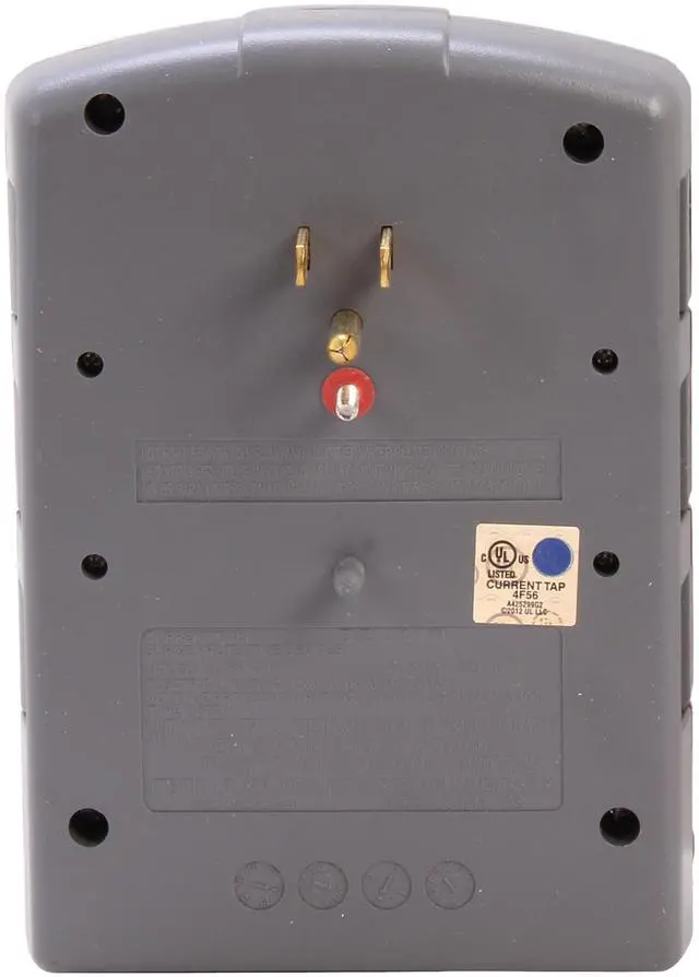 Alt view image 4 of 5 - BELKIN BP106000 Wall Mount 6 Outlets 1080 Joules Pivot-Plug Surge Protector