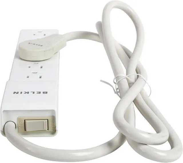 Alt view image 4 of 6 - BELKIN BE106000-06R 6' 6 Outlets 720 Joules Home/office Surge Protector