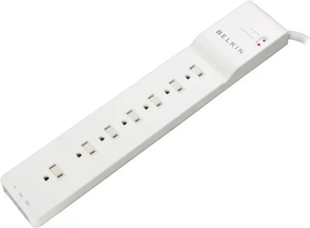 Main image of BELKIN BE107200-06 6 Feet 7 Outlets 2320 joule Home/office Surge Protector