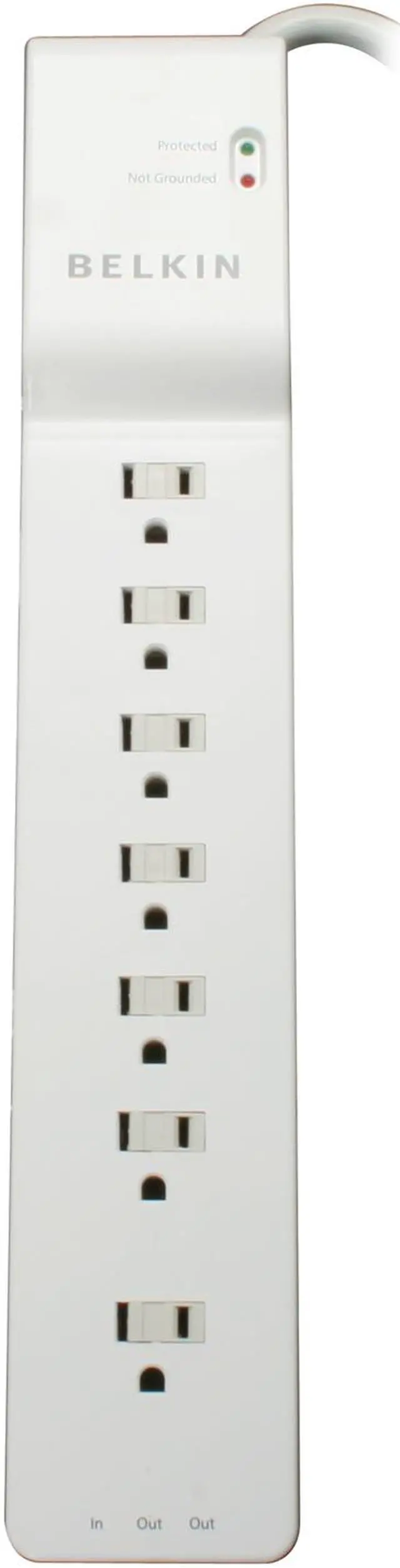 Alt view image 2 of 7 - BELKIN BE107200-06 6 Feet 7 Outlets 2320 joule Home/office Surge Protector