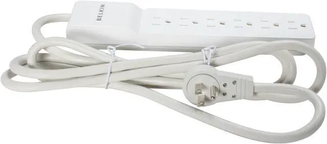 Alt view image 3 of 6 - BELKIN BE106000-08R 8 Feet 6 Outlets 720 Joules Home / Office Surge Protector